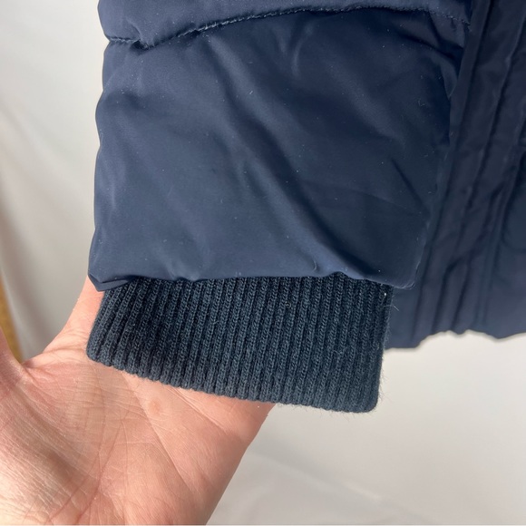 Tommy Hilfiger Navy Puffer Coat Size M - Picture 4 of 11